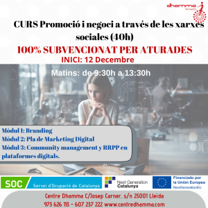 Curs Promoció i negoci a través de les xarxes socials